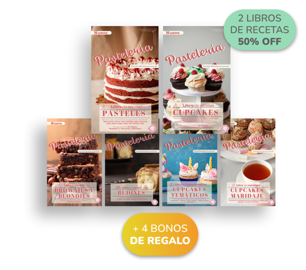 PORTADAS LIBROS PASTELES Y LIBROS CUPCAKES